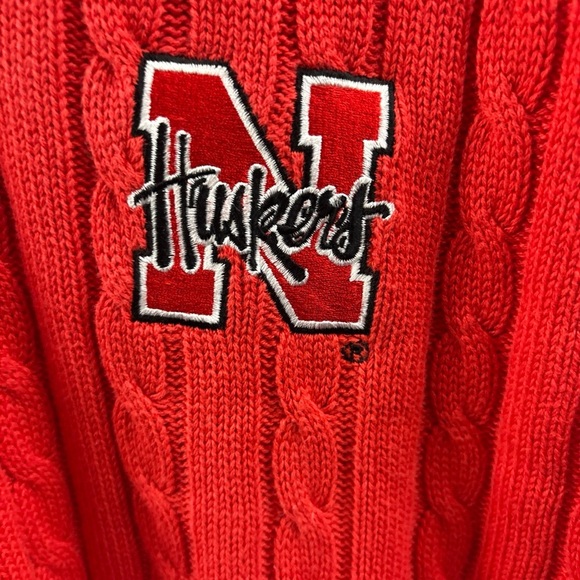 Vintage Nebraska Cornhuskers Sweater Vest Mens XL Red Pullover Preppy College - Picture 3 of 7